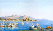 Piers at Aegina island