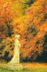 Autumn leaves falling
